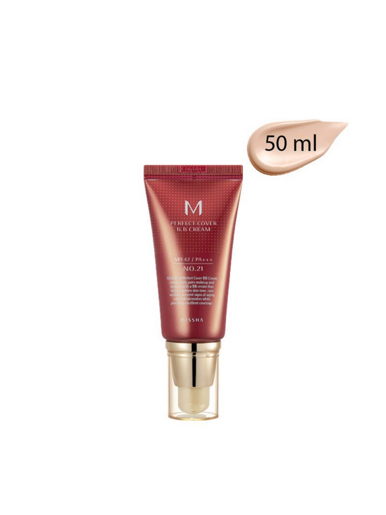 ВВ крем SPF42 PA+++ Perfect Cover BB Cream Missha модель 8806185793117 Фото