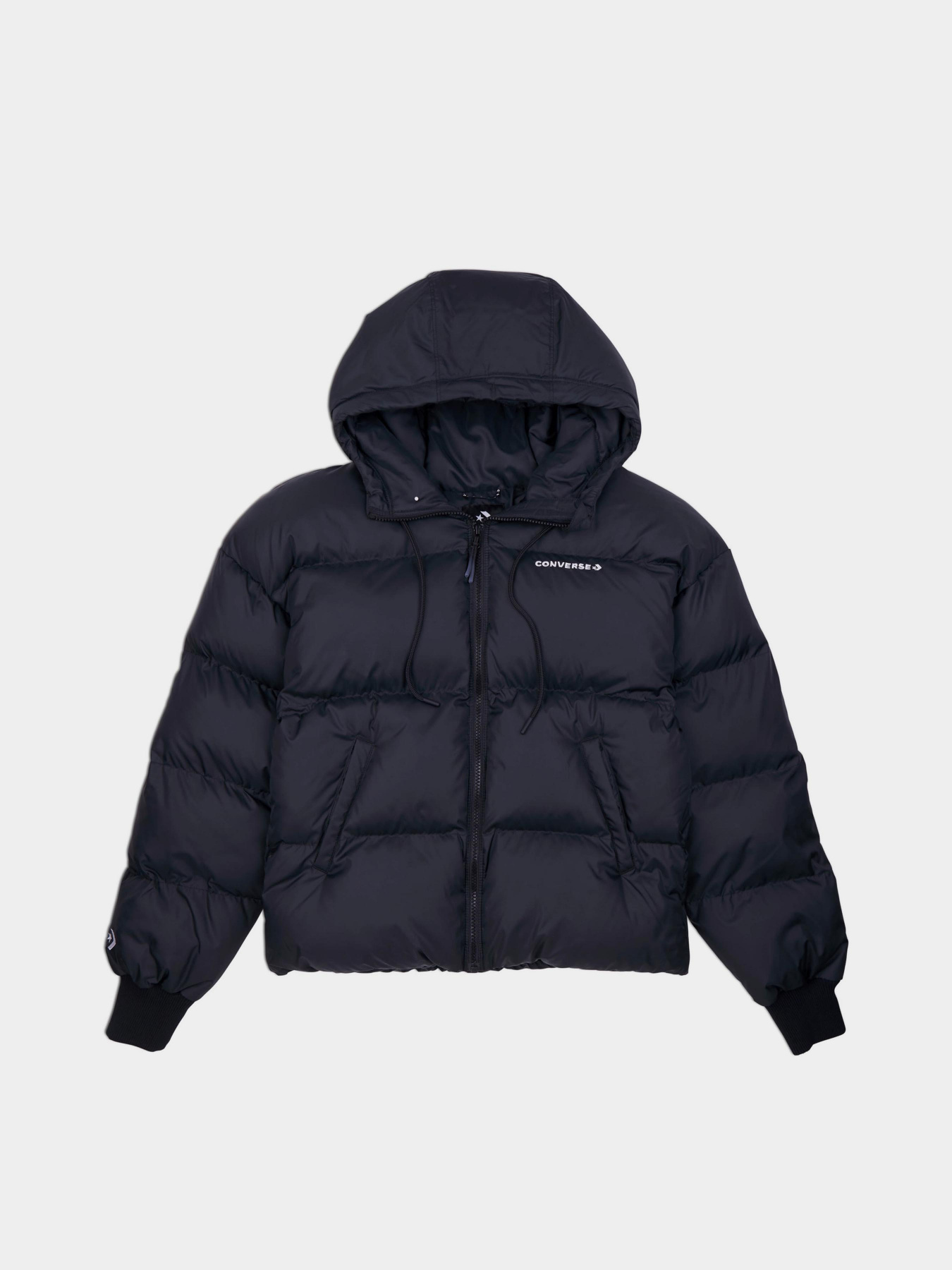 Куртки и дубленки CONVERSE Short Puffer модель 10025207-001 Фото