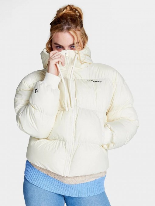 Куртки и дубленки CONVERSE Short Puffer модель 10025207-286 Фото