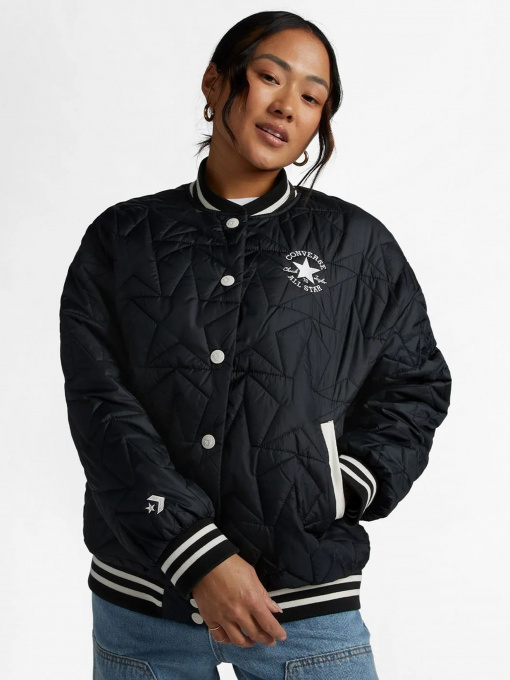 Куртки и дубленки CONVERSE Classic Fit Wearers Left Star Chev Emb Fleece модель 10025223-001 Фото