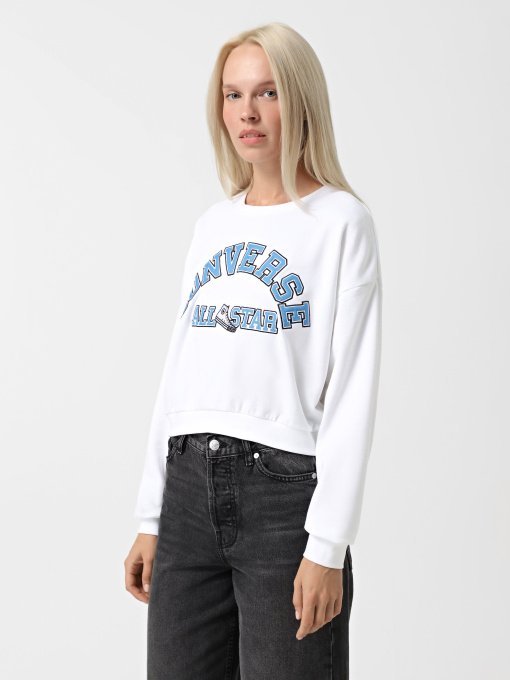 Худи и свитшоты CONVERSE RETRO CHUCK HERITAGE CREW модель 10026777-102 Фото