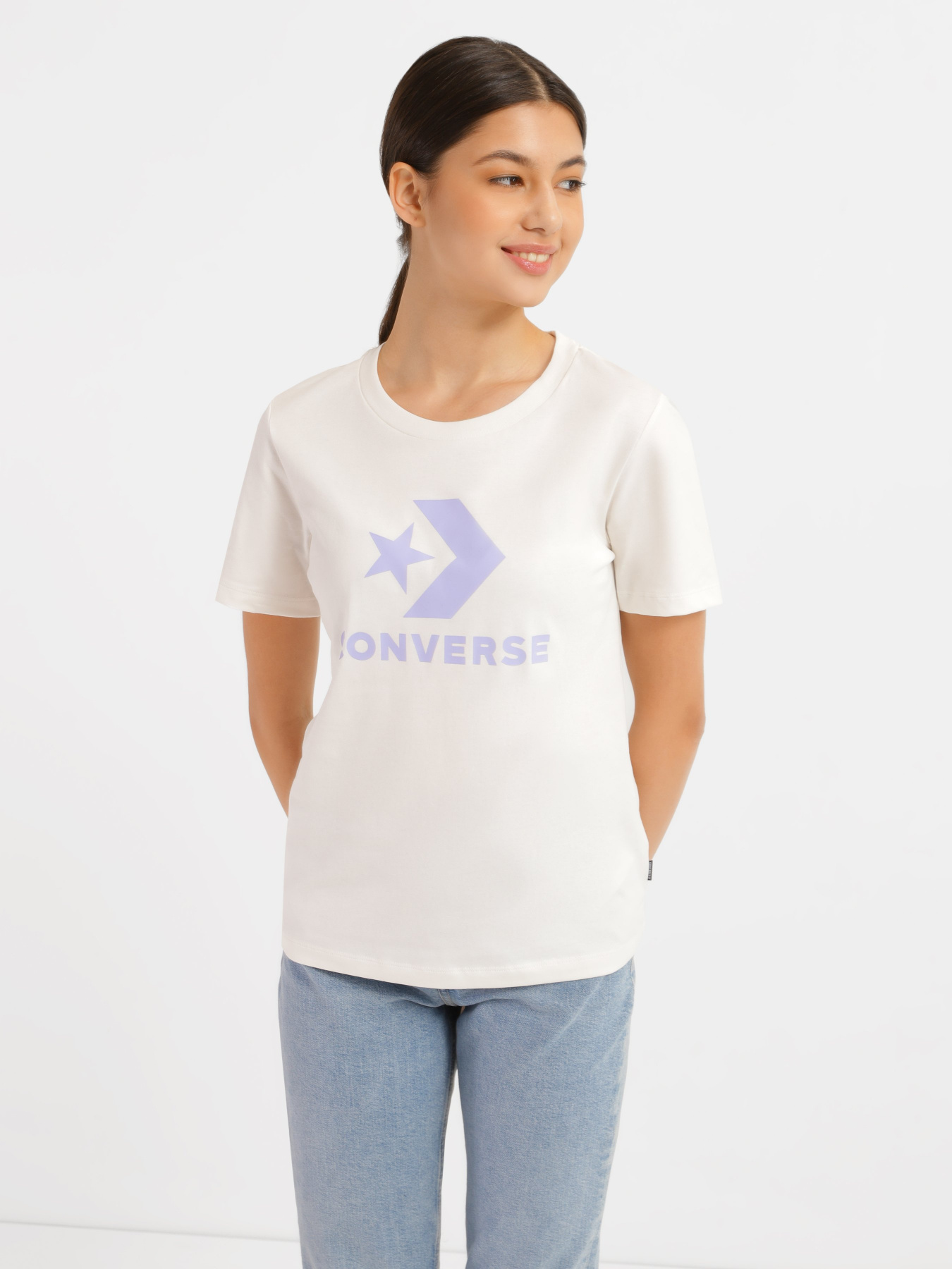Футболки и поло CONVERSE Center Front Logo модель 10018569-103 Фото