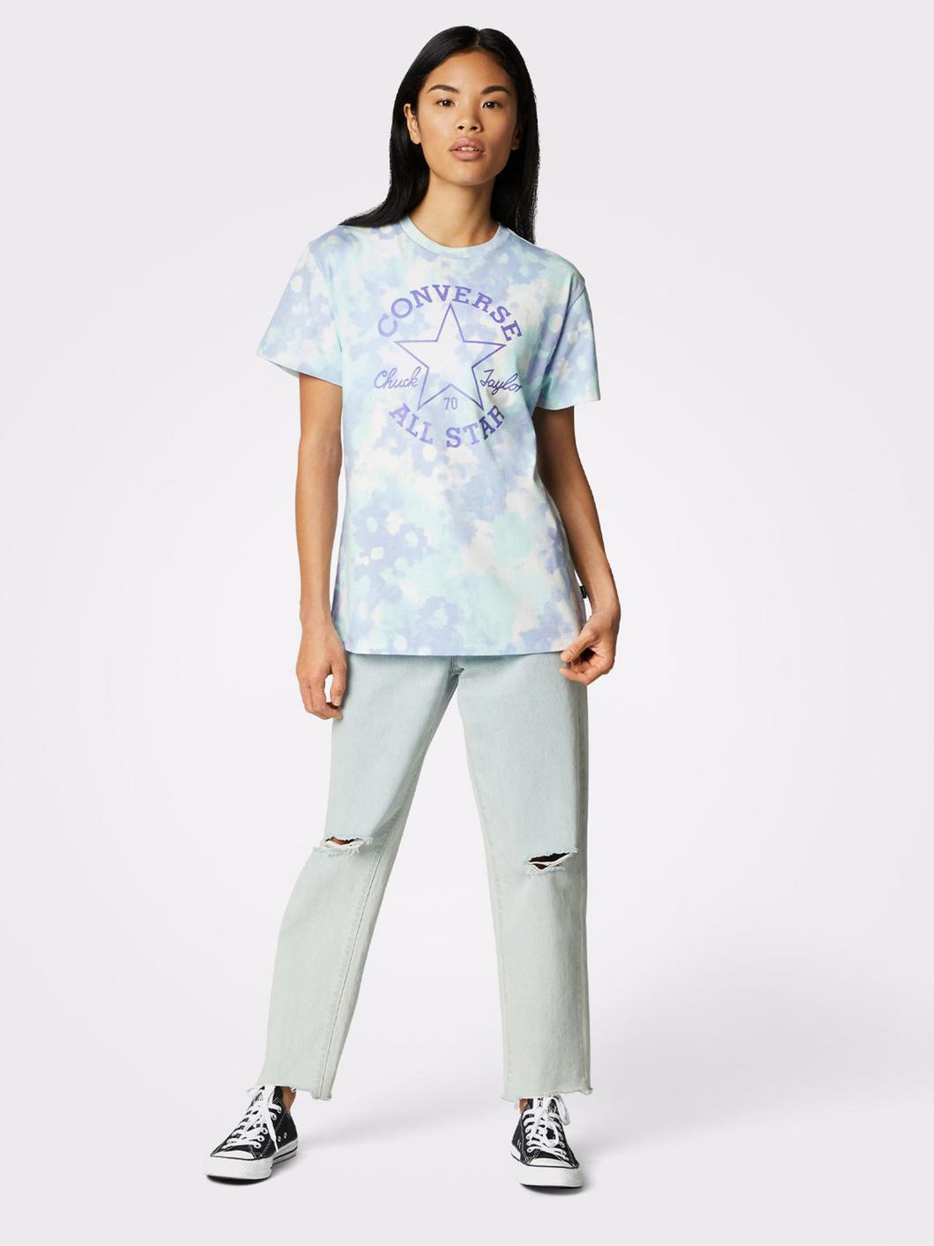 Футболки и поло CONVERSE Washed Floral Patch модель 10023208-484 Футболки и поло CONVERSE Washed Floral Patch модель 10023208-484 Фото