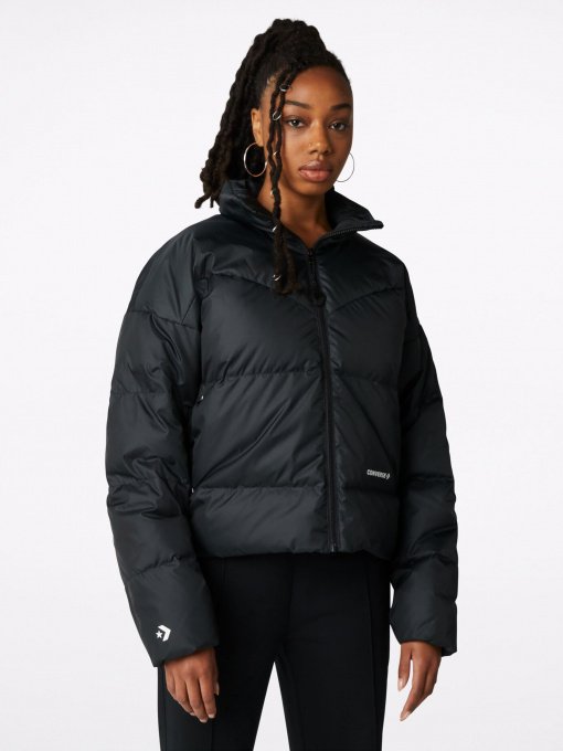 Куртки и дубленки CONVERSE Short Down модель 10023713-001 Фото