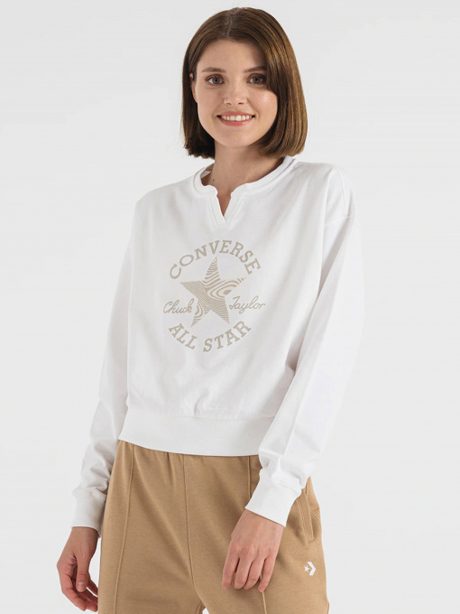Свитры и кардиганы CONVERSE CHUCK PATCH INFILL модель 10023715-102 Фото