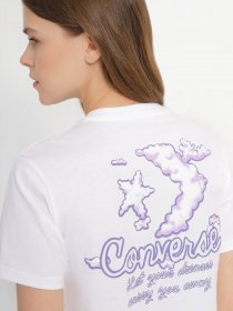 Футболки и поло CONVERSE  Seasonal Graphic Word Art модель 10024536-102 Фото
