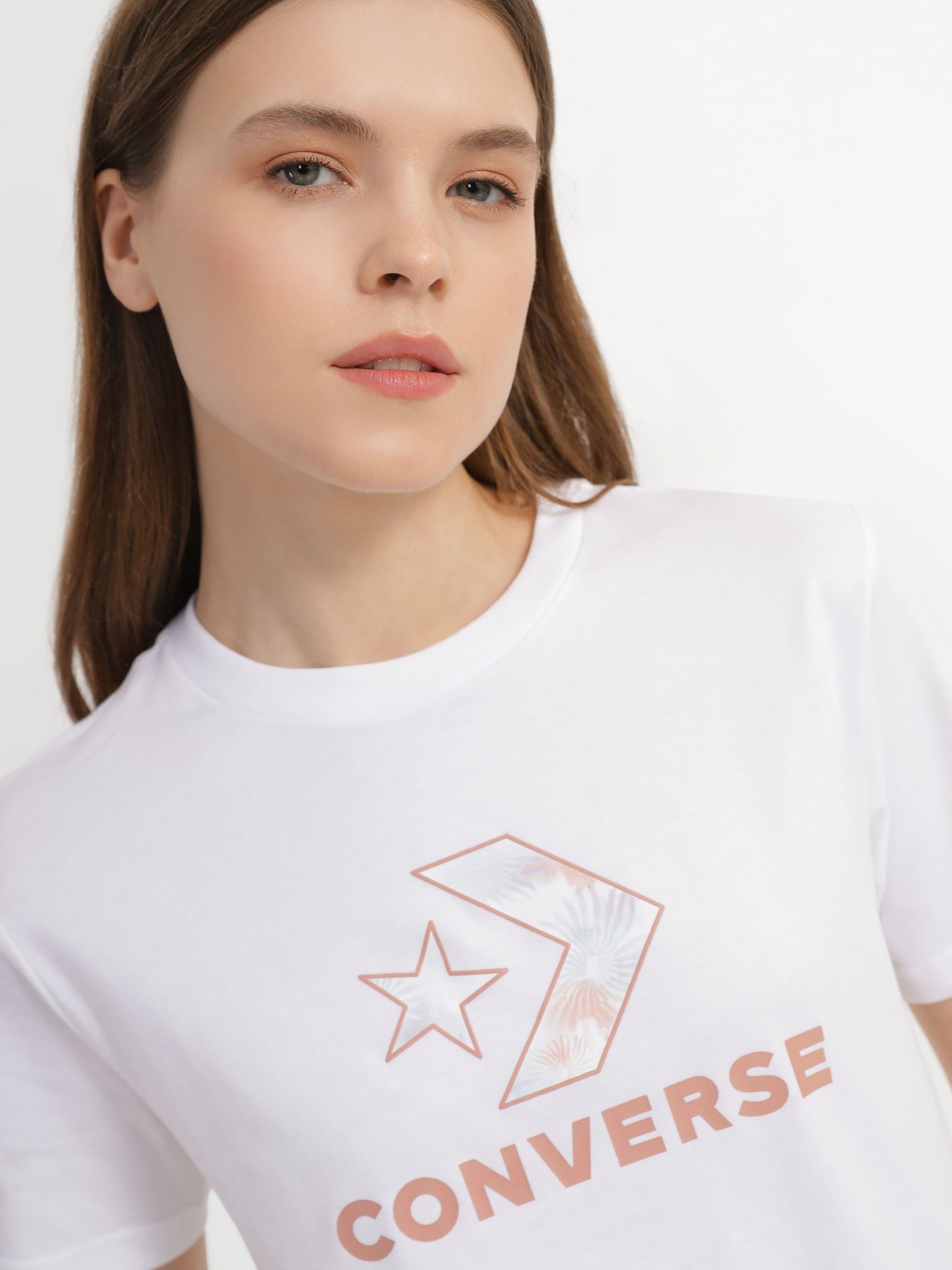 Футболки и поло CONVERSE Floral Star Chevron модель 10024538-102 Футболки и поло CONVERSE Floral Star Chevron модель 10024538-102 Фото