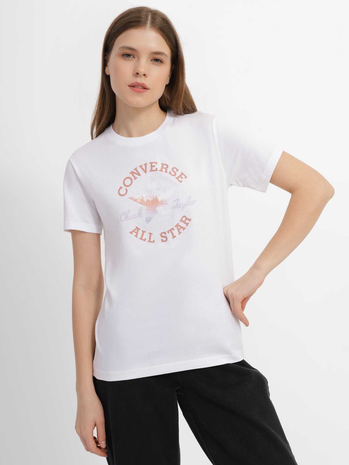 Футболки и поло CONVERSE Go-To All Star модель 10025041-102 Футболки и поло CONVERSE Go-To All Star модель 10025041-102 Фото