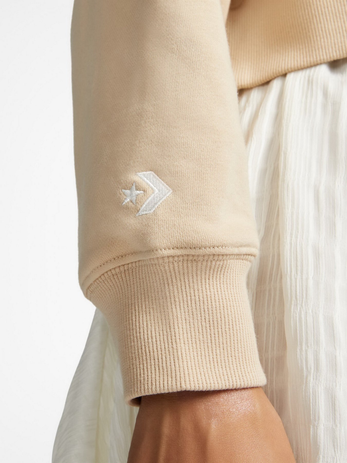 Худі та світшоти CONVERSE Colorblocked Chain Stitch Crew модель 10024524-296 Фото