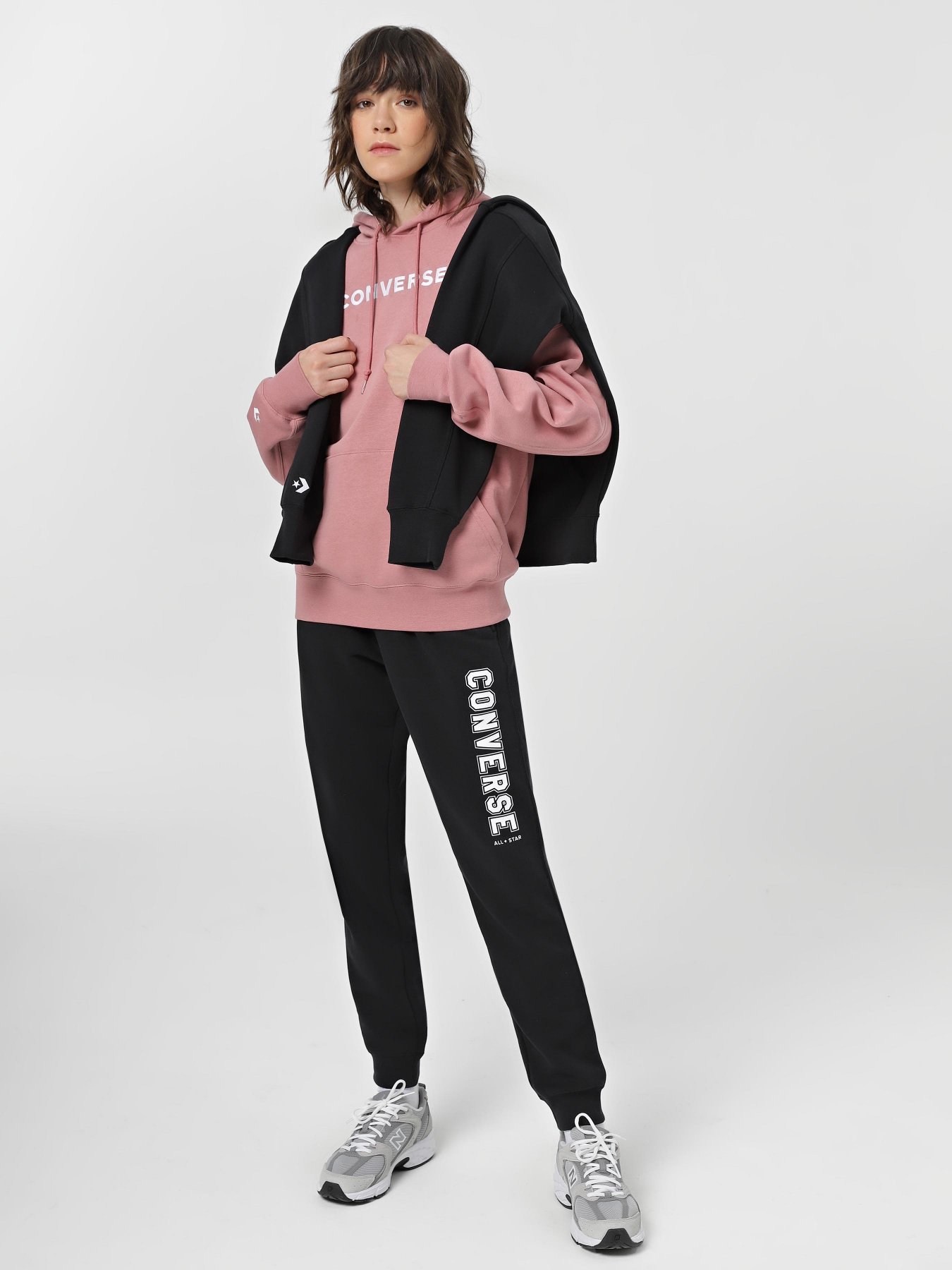 Худі та світшоти CONVERSE Embroidered Wordmark Fleece модель 10025690-698 Фото