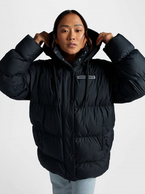 Куртки и дубленки CONVERSE Oversized Super Puffer модель 10025202-001 Фото