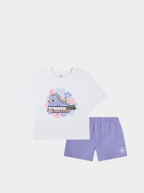 Костюми CONVERSE FLORAL SNEAKER TEE - SHORTS модель 3CH108-PC5 Фото