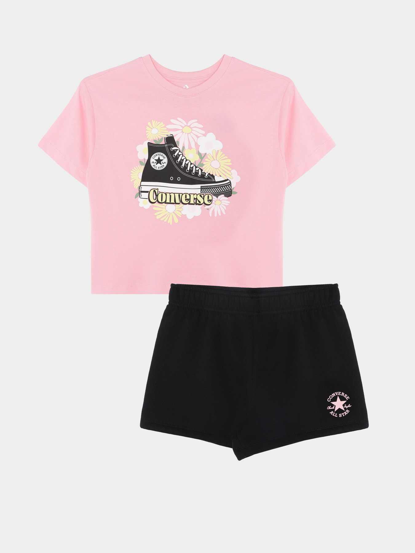 Костюмы CONVERSE FLORAL SNEAKER TEE - SHORTS модель 4CH108-023 Костюмы CONVERSE FLORAL SNEAKER TEE - SHORTS модель 4CH108-023 Фото
