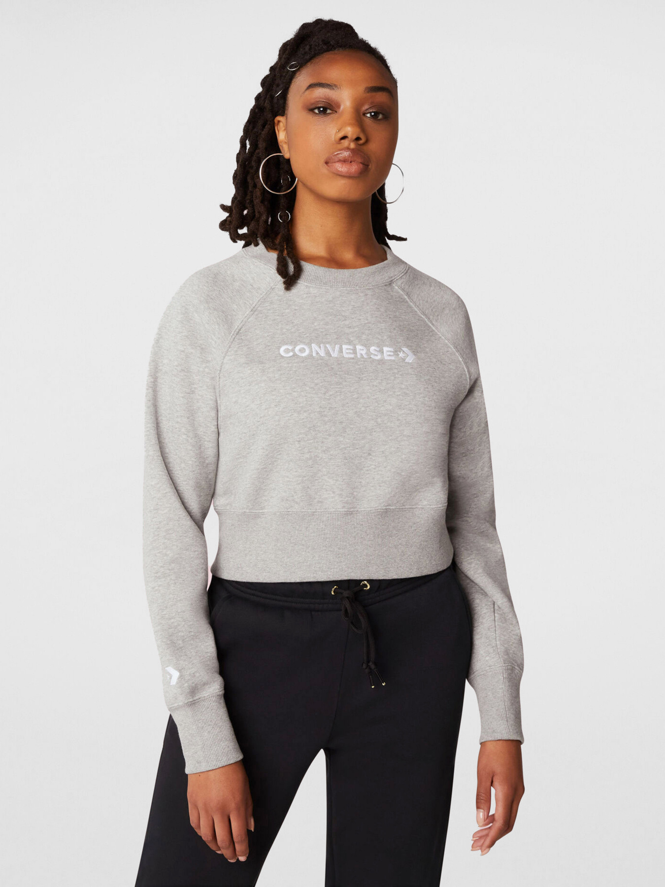 Худі та світшоти CONVERSE STRIP WORDMARK FLEECE модель 10023716-035 Фото