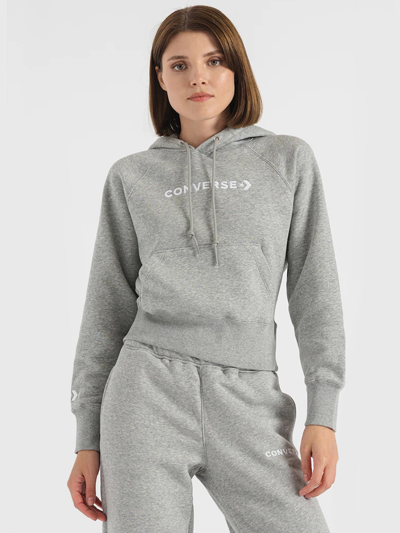 Худі та світшоти CONVERSE Strip Wordmark Fleece модель 10023717-035 Фото