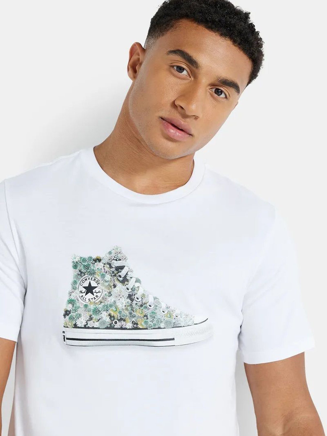 Футболки и поло CONVERSE Flower Chuck модель 10023790-102 Фото