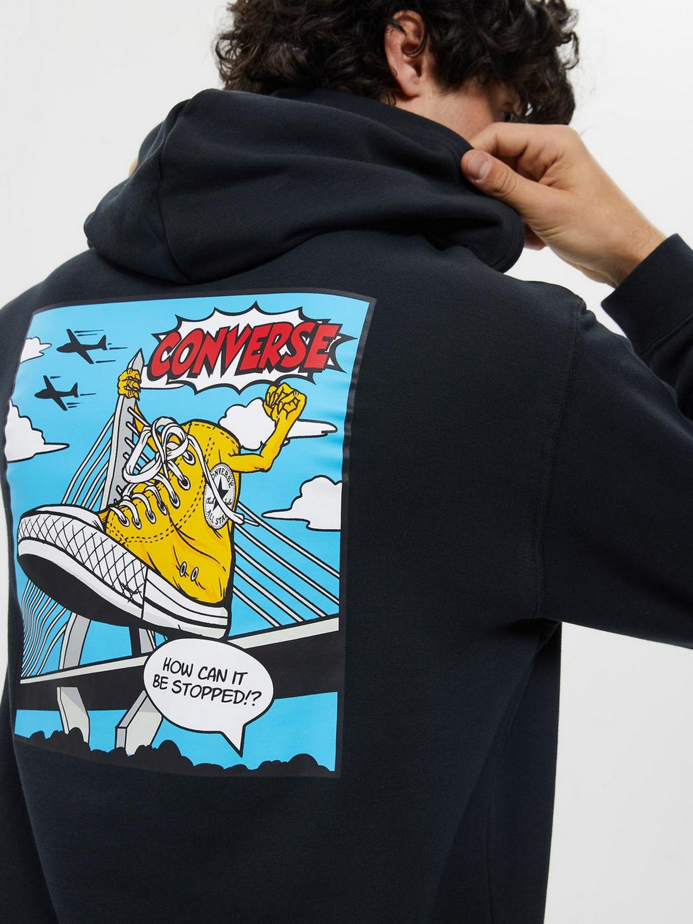 Худи и свитшоты CONVERSE Shoe Hero модель 10024614-001 Худи и свитшоты CONVERSE Shoe Hero модель 10024614-001 Фото