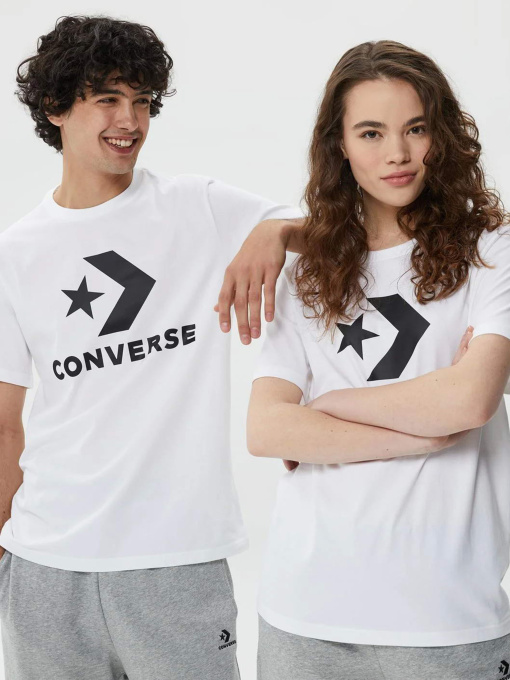 Футболки і поло CONVERSE STANDARD FIT CENTER FRONT LARG модель 10025458-102 Фото
