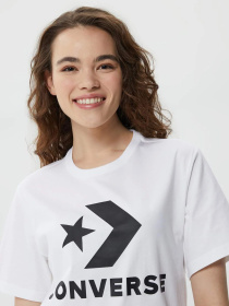 Футболки и поло CONVERSE STANDARD FIT CENTER FRONT LARG модель 10025458-102 Фото