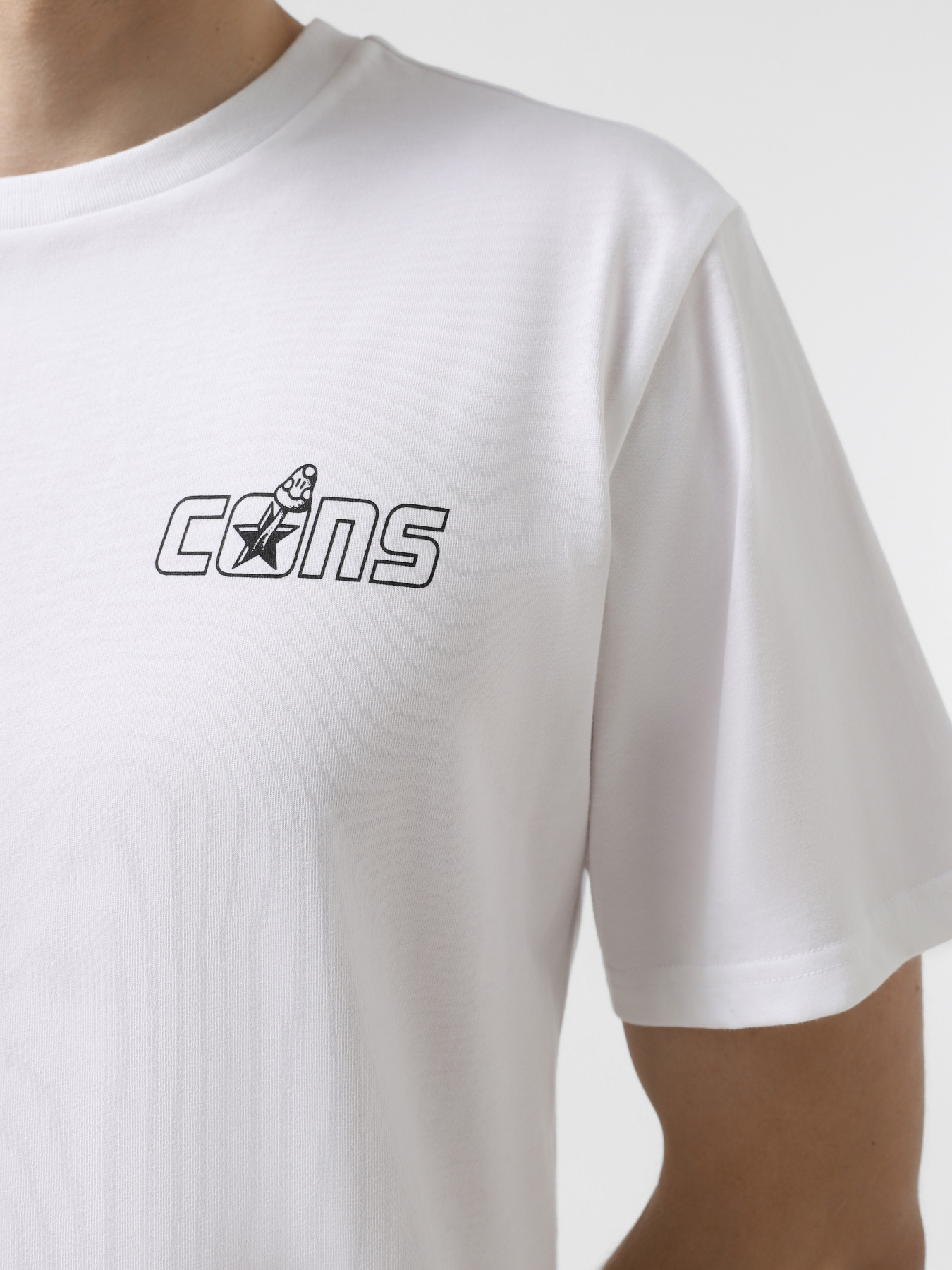 Футболки і поло CONVERSE CONS SKULL & CHROM ART модель 10026689-102 Футболки і поло CONVERSE CONS SKULL & CHROM ART модель 10026689-102 Фото