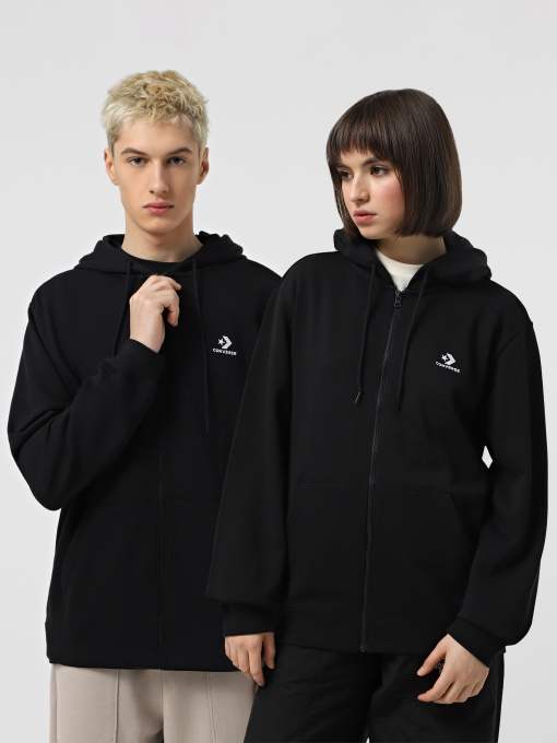 Худи и свитшоты CONVERSE STAR CHEVRON FULL ZIP модель 10023871-001 Фото