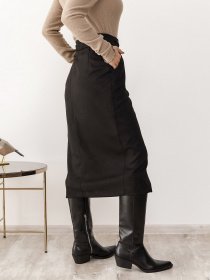 Юбки ISSA Plus модель 12201_черный Фото