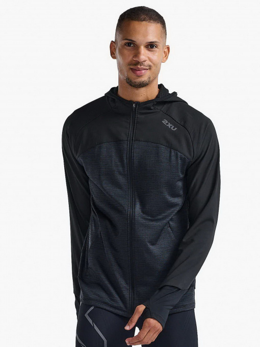 Худи и свитшоты 2XU Ignition Shield Hooded Mid Layer модель MR6829a-BLK/BRF Фото