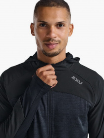 Худи и свитшоты 2XU Ignition Shield Hooded Mid Layer модель MR6829a-BLK/BRF Фото