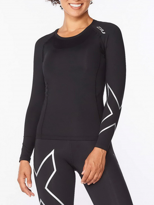 Худи и свитшоты 2XU Core модель WA6401a-BLK/SIL Фото