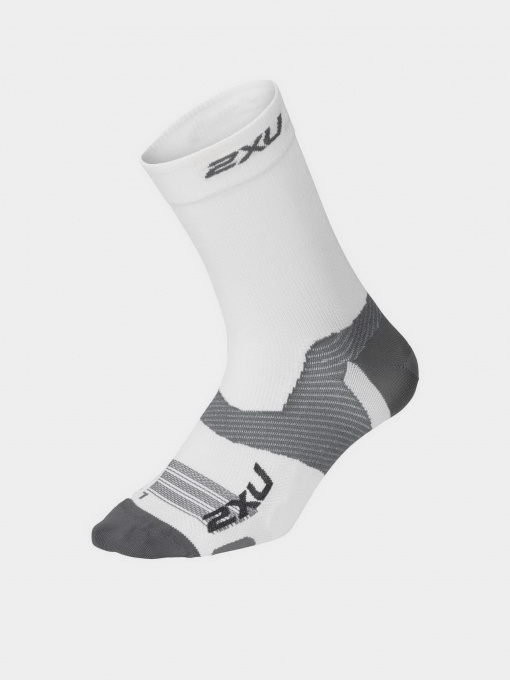 Носки и гольфы 2XU Vectr Light Cushion Crew модель UA7005e-WHT/GRY Фото
