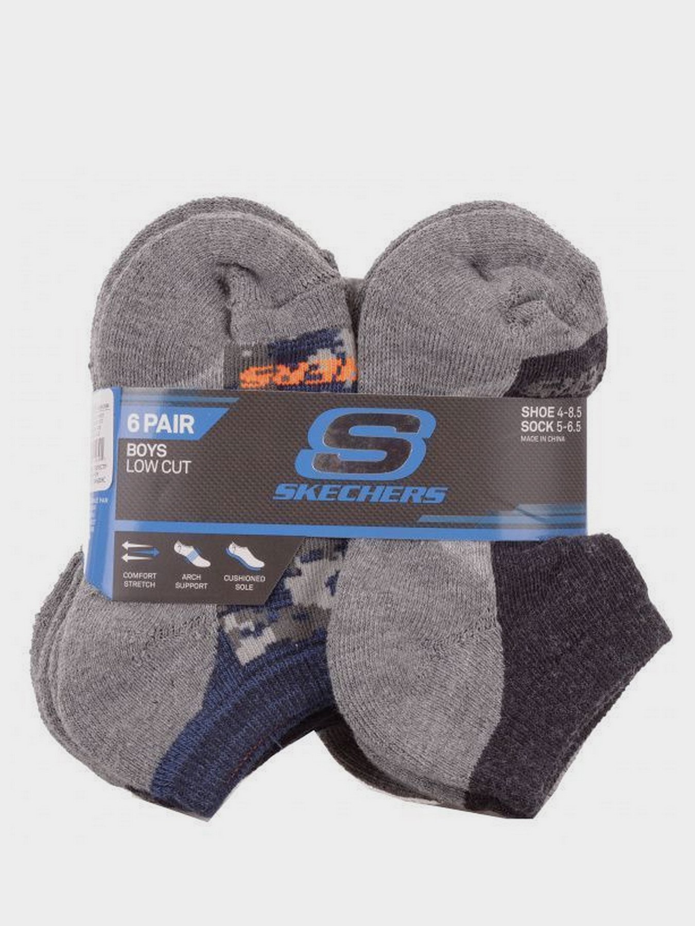 Шкарпетки та гольфи Skechers 6 Pair Low Cut модель S110111-410-5 Фото
