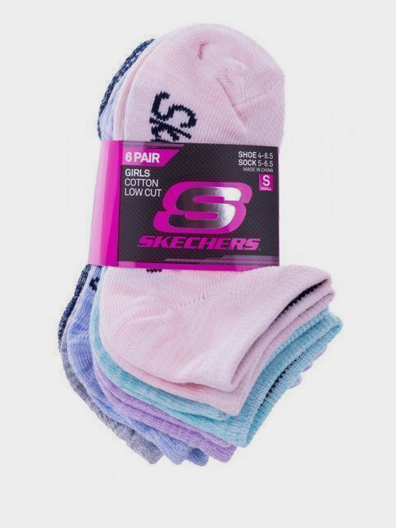 Шкарпетки та гольфи Skechers 6 Pair Cotton Low Cut модель S107696-060-5 Фото