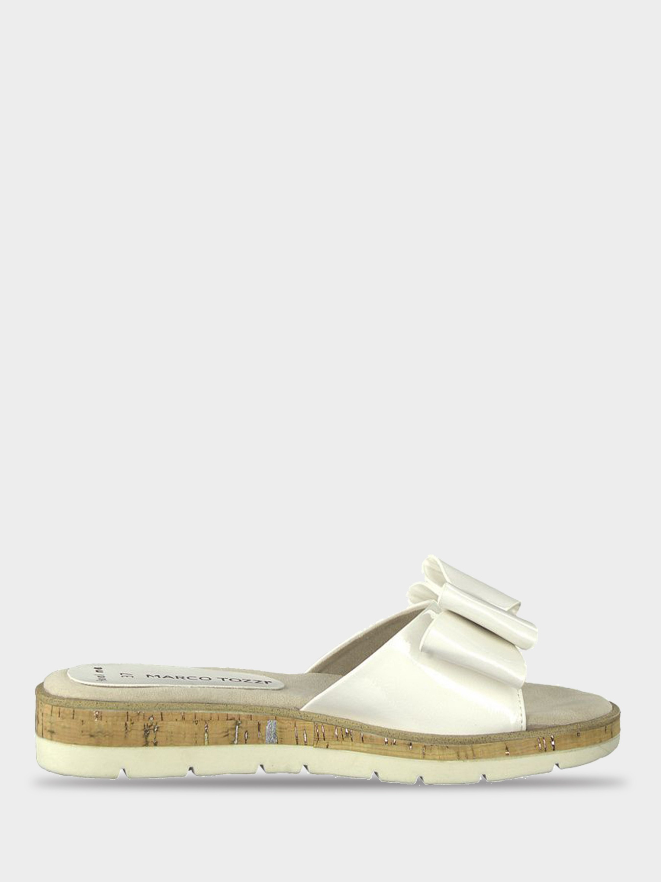 Шлёпанцы Marco Tozzi модель 27120-20-123 WHITE PATENT Фото