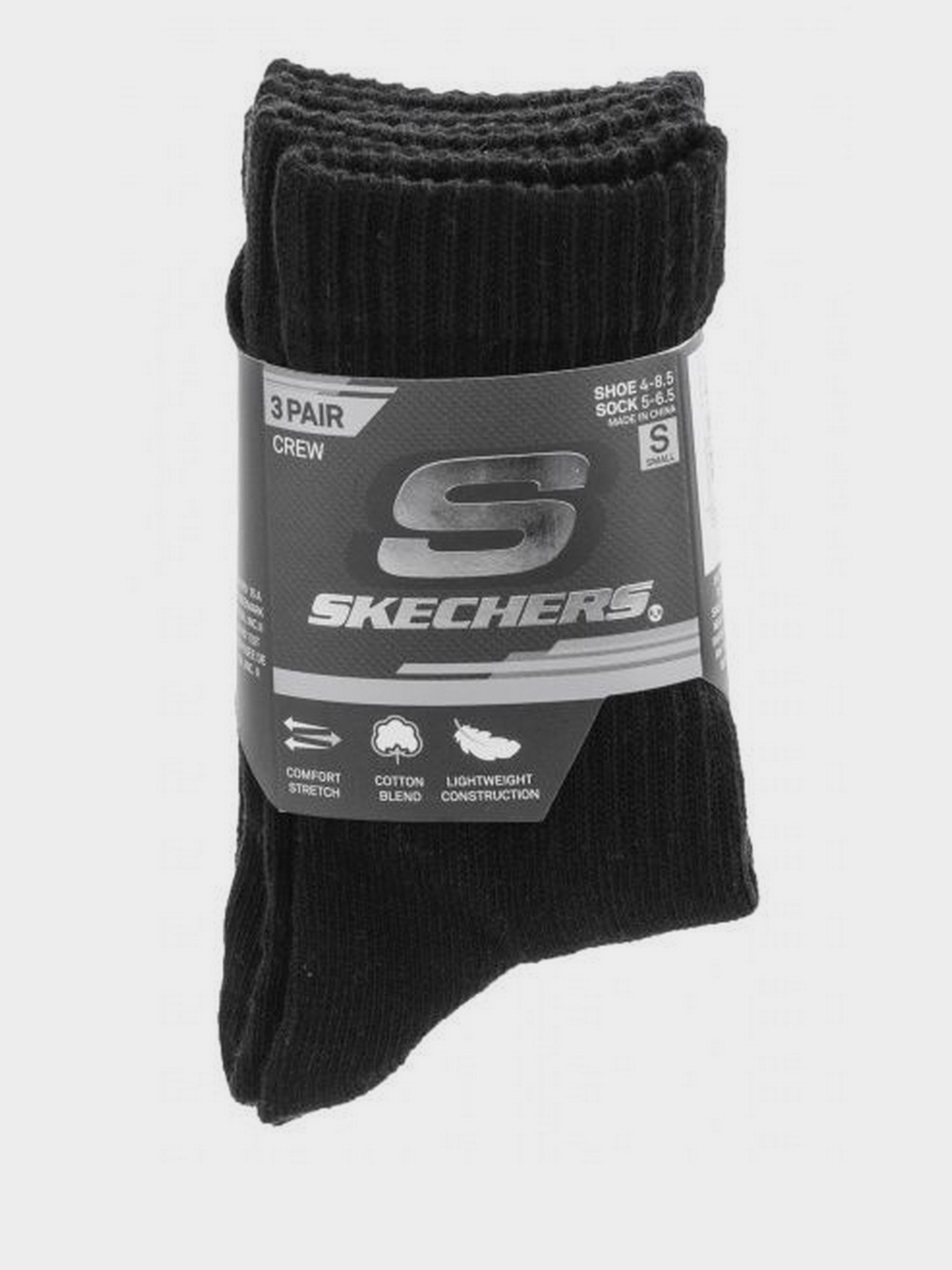 Шкарпетки та гольфи Skechers 3 Pair Crew модель S107843-001-5 Фото