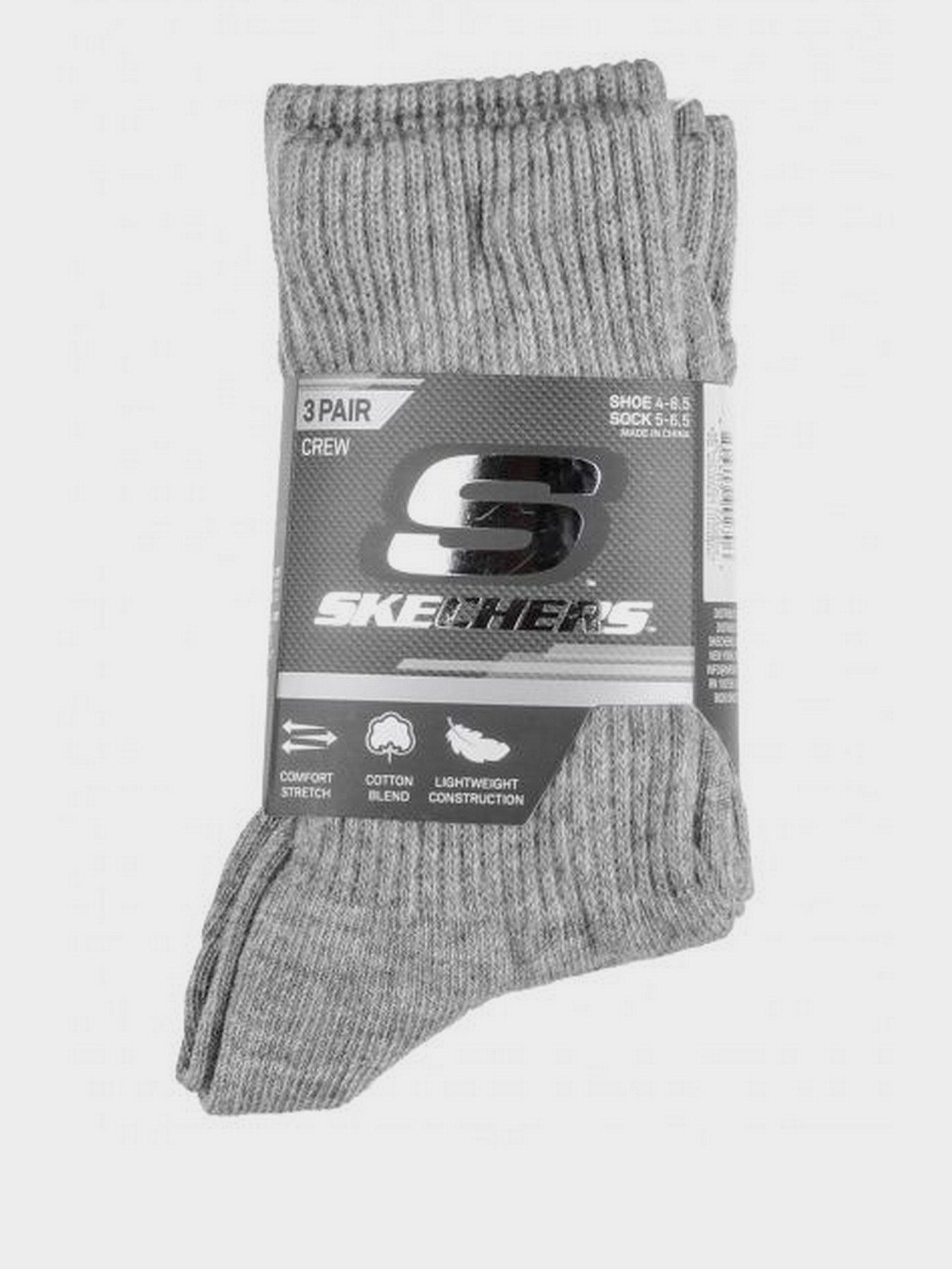 Шкарпетки та гольфи Skechers 3 Pair Crew модель S107843-039 Фото