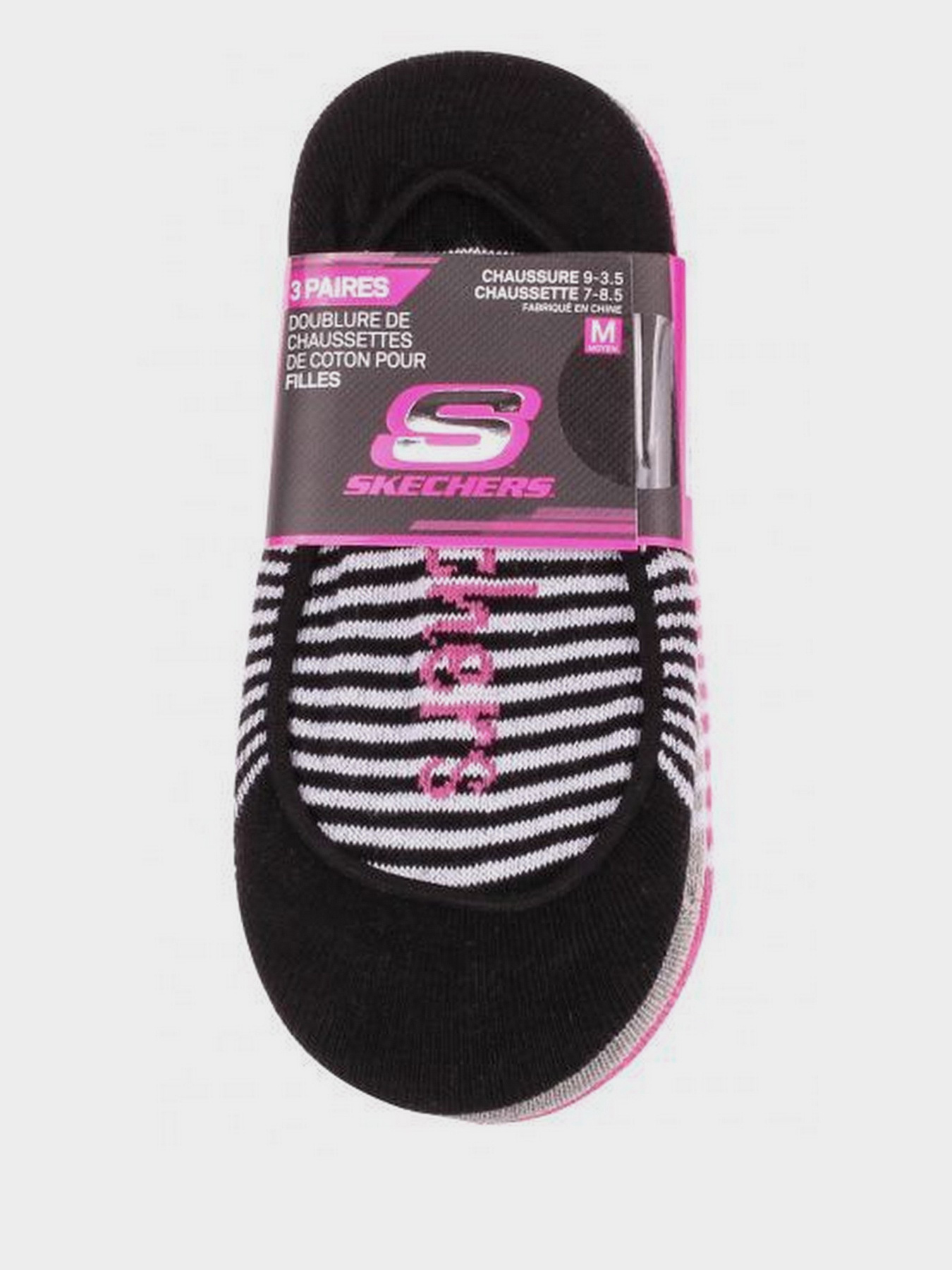 Шкарпетки та гольфи Skechers 3 Pair Cotton 25,5 - 35,5 модель S110355-682-7 Фото