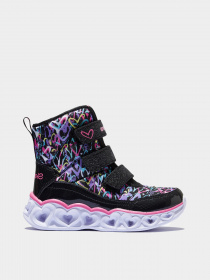 Черевики та чоботи Skechers S Lights: Heart Lights - Scribble Hearts модель 20288L BKHP Фото
