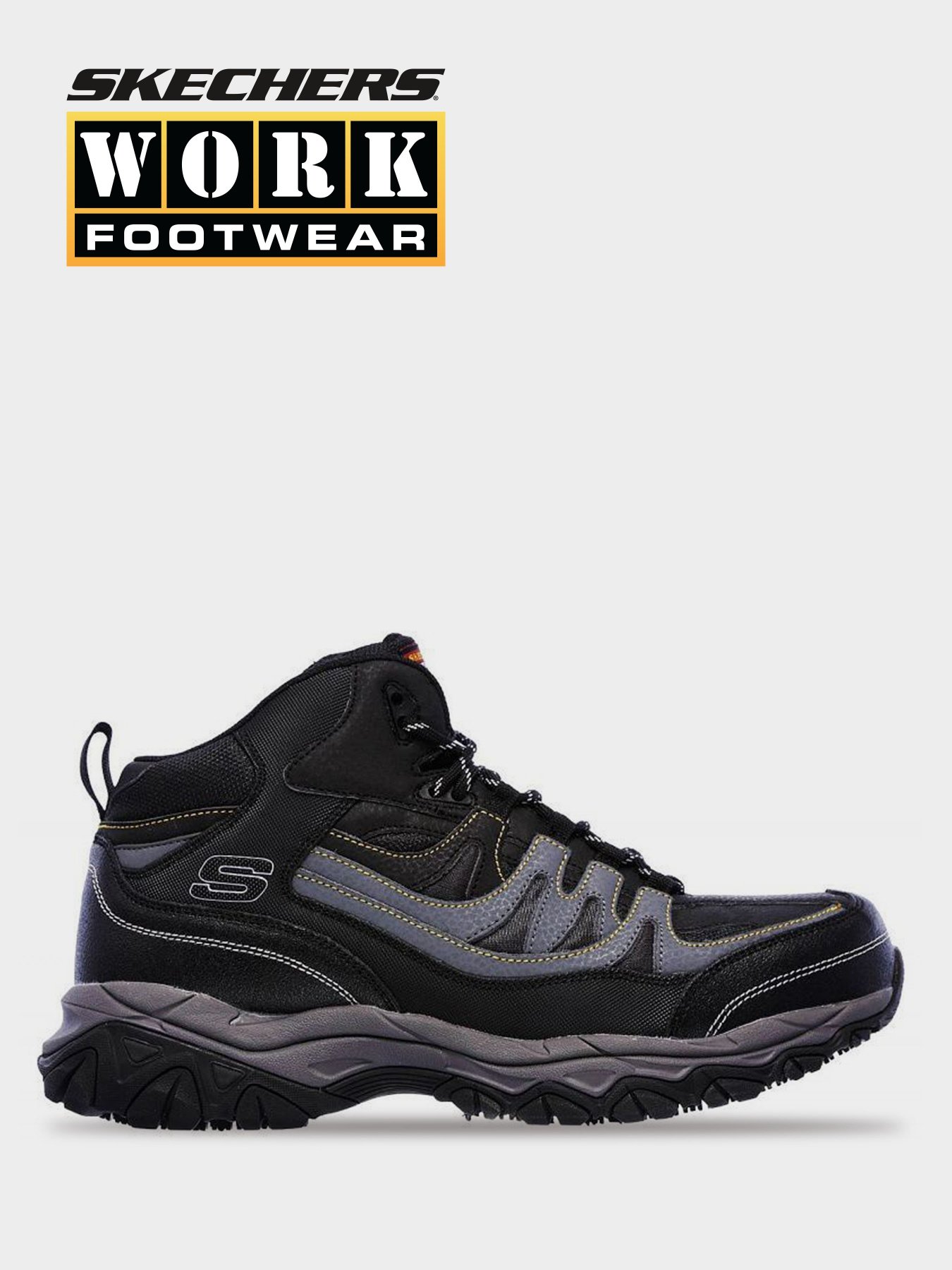 Черевики та чоботи Skechers Work Relaxed Fit: Holdredge - Rebem ST модель 77108 BKCC Фото