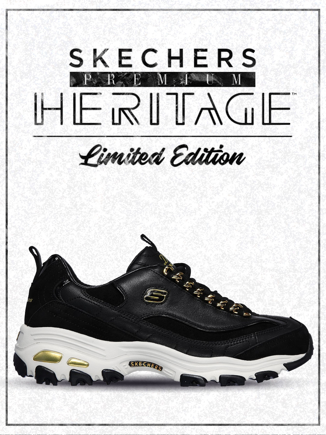 Кросівки Skechers D'Lites - Golden Idea модель 149107 BKGD Фото