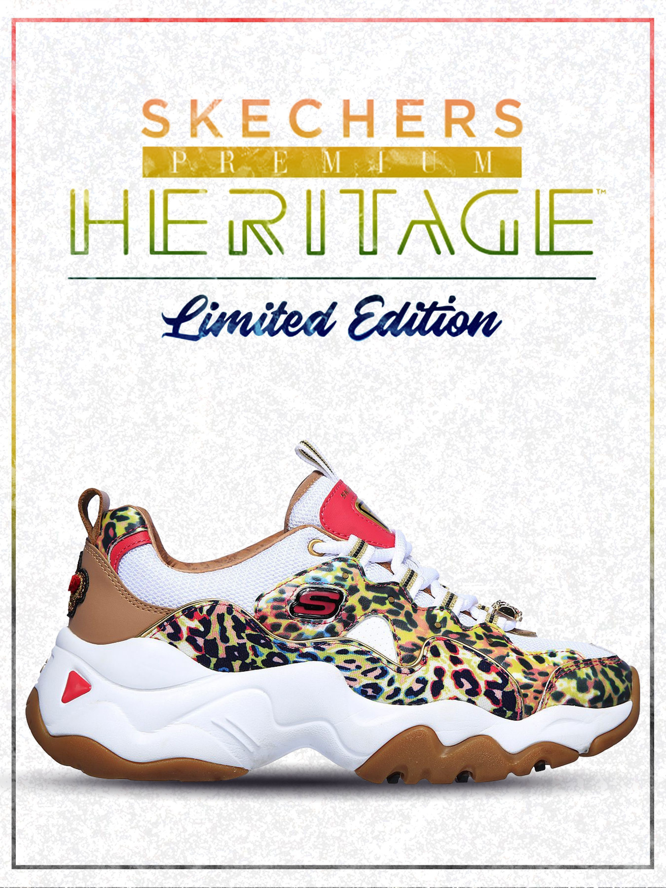 Кросівки Skechers D'Lites 3 - Cheetah Queen модель 149109 WMLT Фото