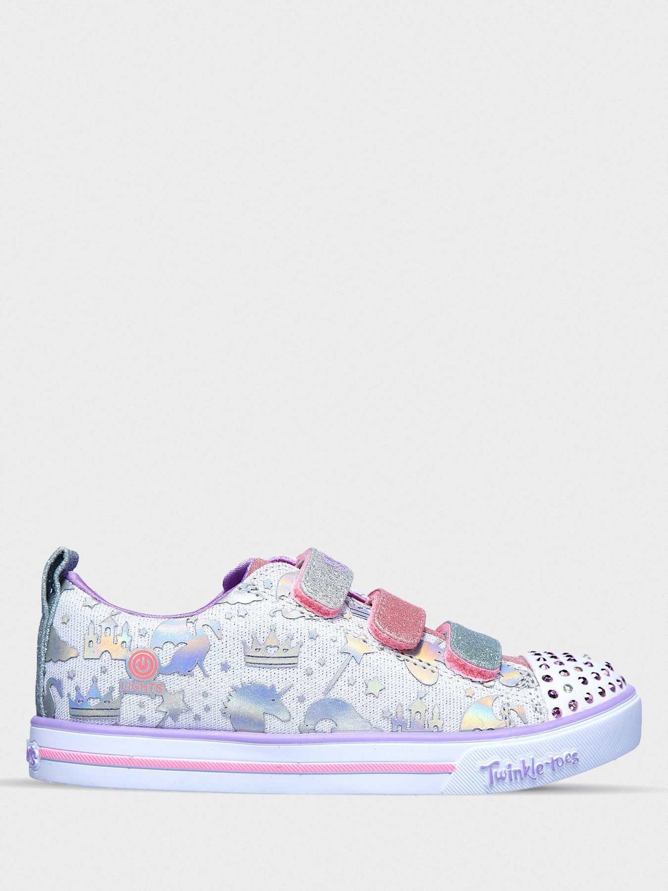 Кроссовки Skechers Twinkle Toes: Sparkle Lite - Sparkleland модель 20274L WMLT Фото