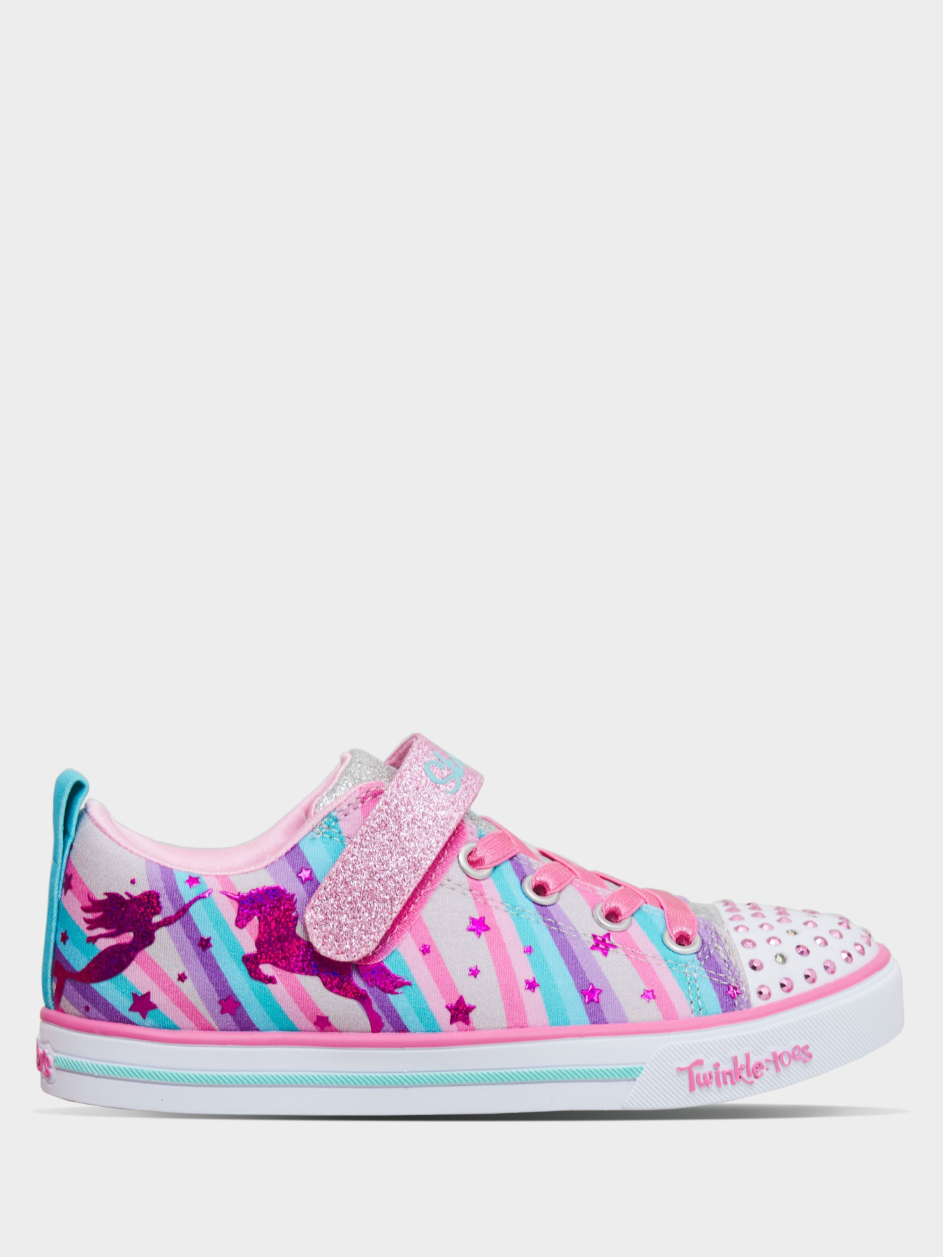 Кроссовки Skechers Twinkle Toes: Sparkle Lite - Magical Rainbows модель 20275L GYMT Фото