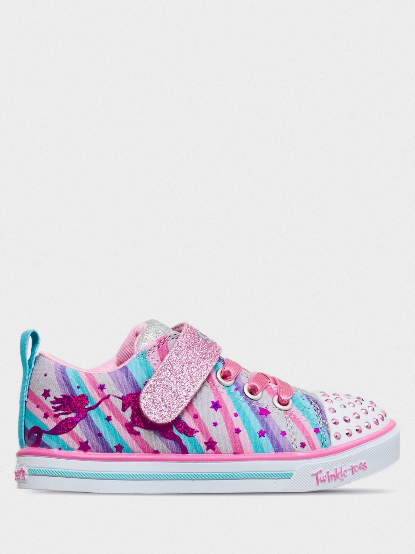Кеди Skechers Twinkle Toes: Sparkle Lite - Magical Rainbows модель 20275N GYMT Фото
