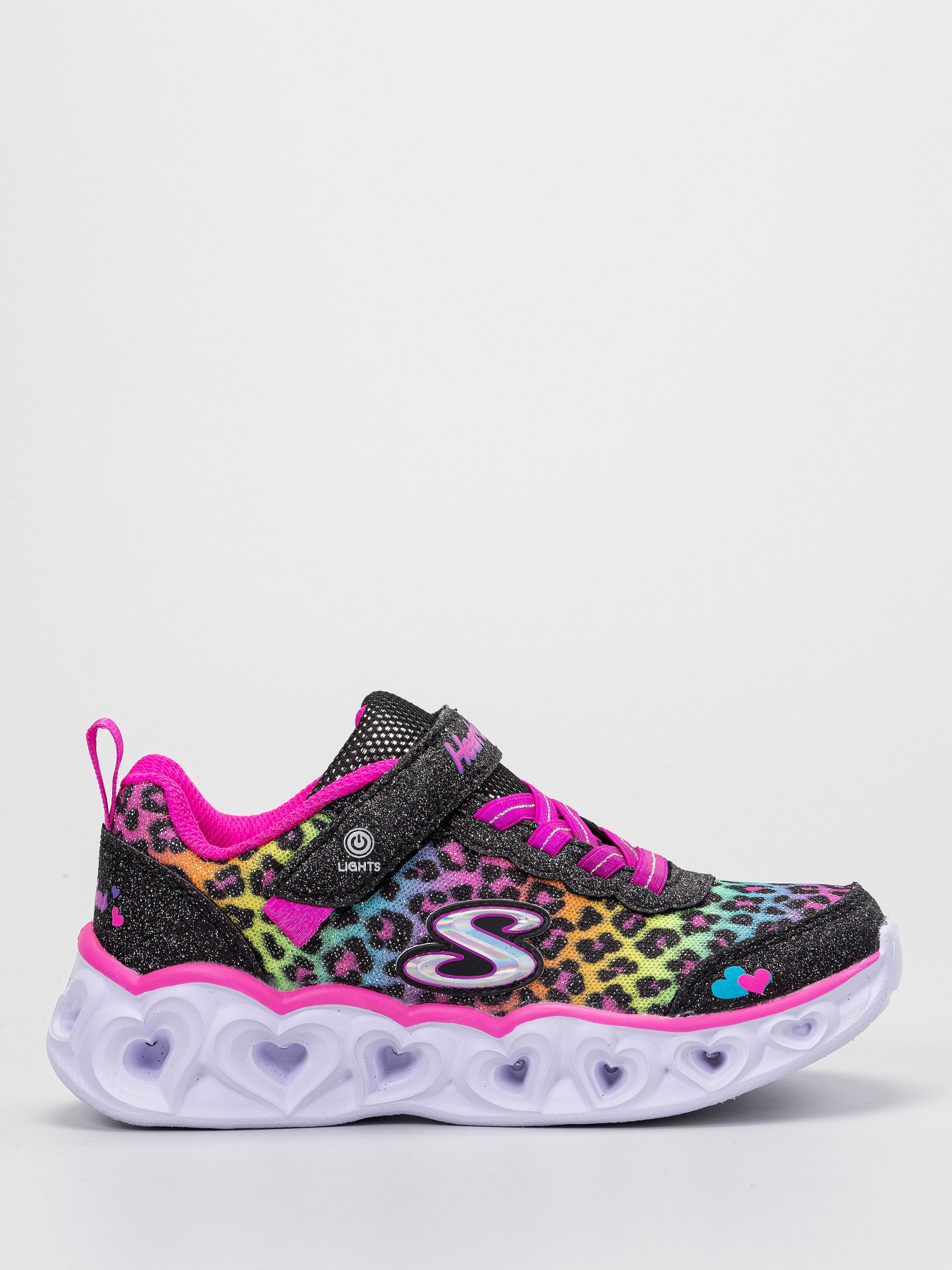 Кроссовки Skechers Heart Lights - Love Match модель 302145L BKMT Фото