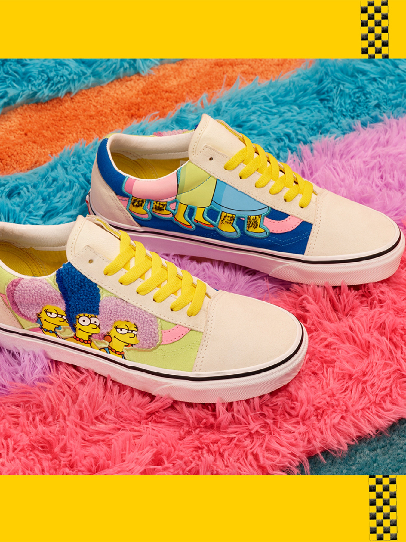 Кеди Vans The Simpsons x Vans The Bouviers Old Skool модель VN0A4BV521M1 Фото