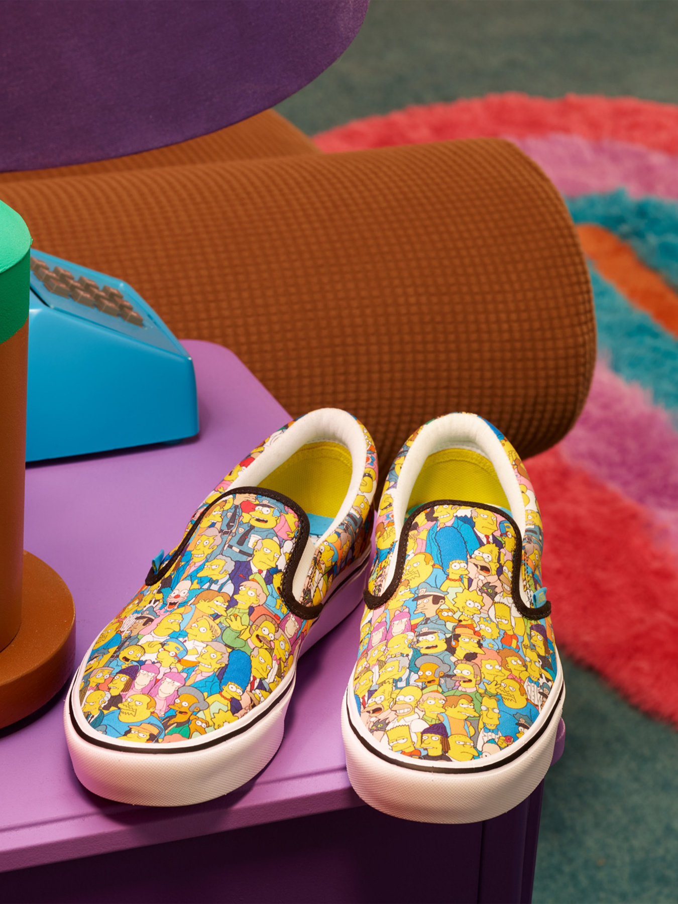 Сліпони та мокасини Vans The Simpsons x Vans ComfyCush Slip-On модель VN0A3WMD1TJ1 Фото