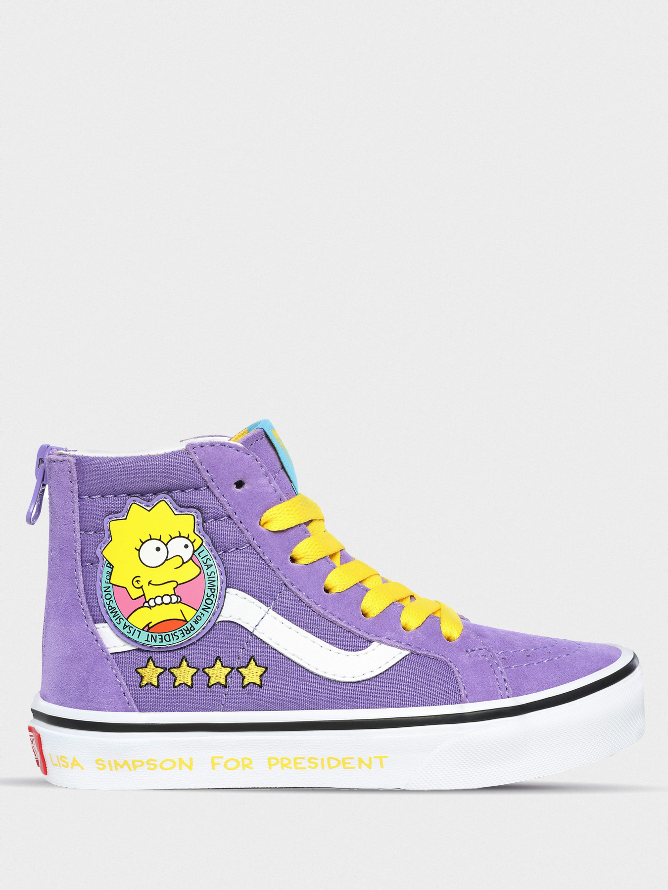 Кеди Vans The Simpsons x Vans Lisa 4 Prez Sk8-Hi Zip  модель VN0A4BUX17G1 Фото