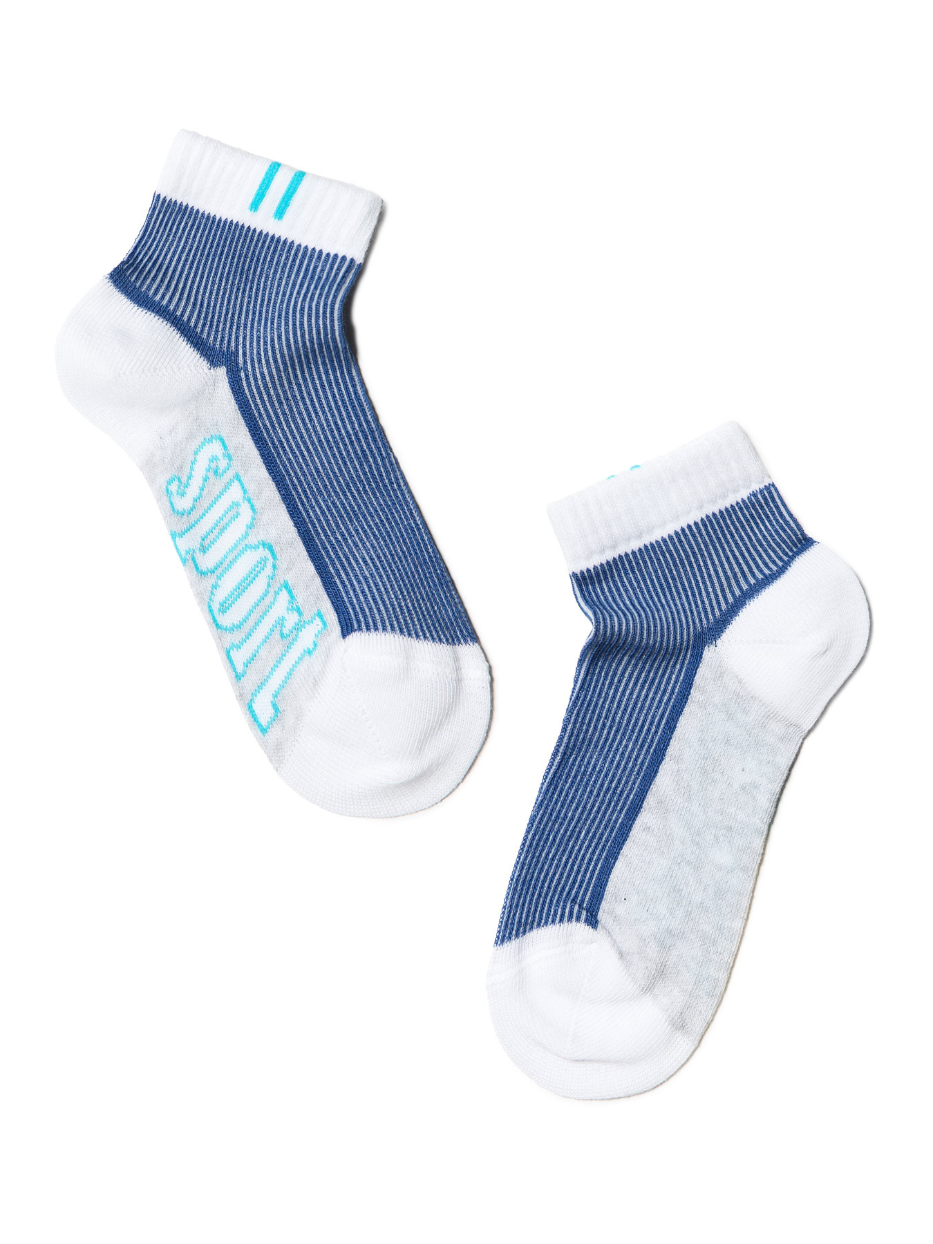 Шкарпетки та гольфи Conte Kids модель 13С-34СП 309 білий-синій Фото