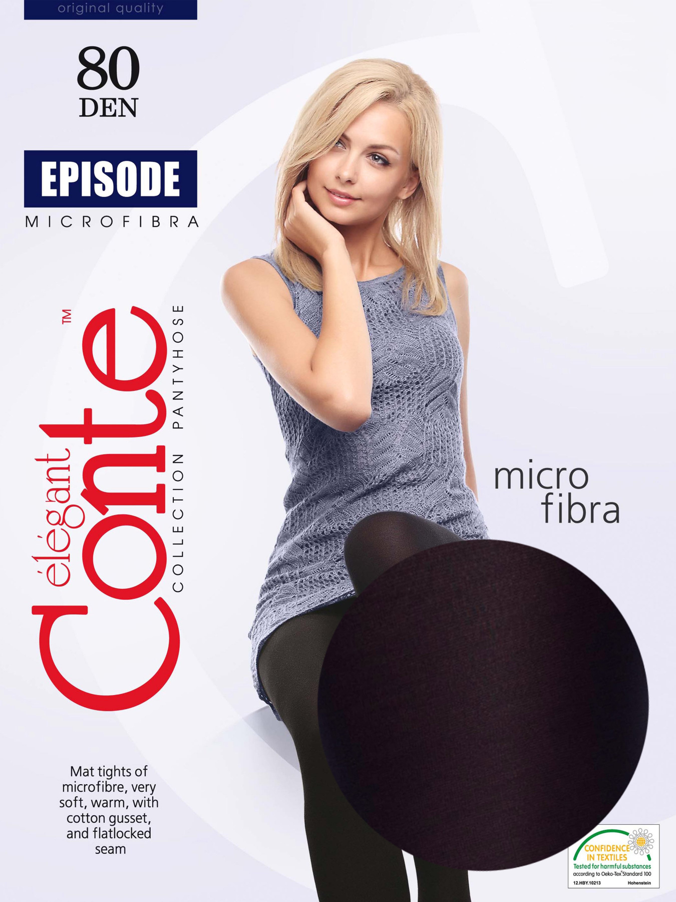 Колготы Conte Elegant модель 8С-40СП 80 Nero Фото
