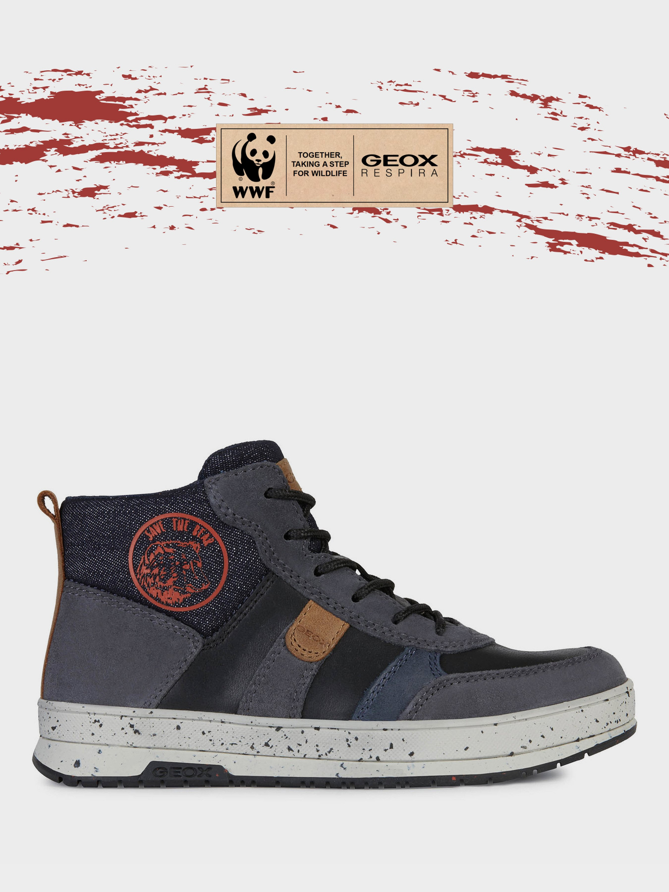 Ботинки и сапоги Geox Astuto Boy x WWF модель J04CXD-0CL22-C0048 Фото